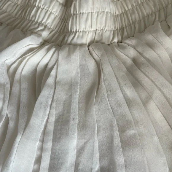 Japna Cream Pleated Extra-Wide Flowy Pants - Picture 7 of 13